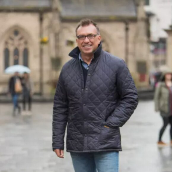 Barbour Men's Liddesdale Quilted Jacket MSRP $ 270 in Navy British Heritage - Picture 11 of 16